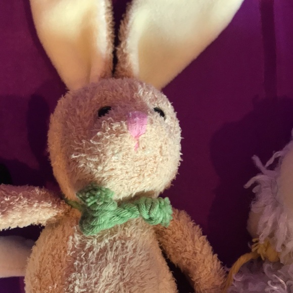 Lot of 5 small plush stuffed animals bunny Wendy's snoopy, penguin, dog, Ty lamb - Picture 11 of 16